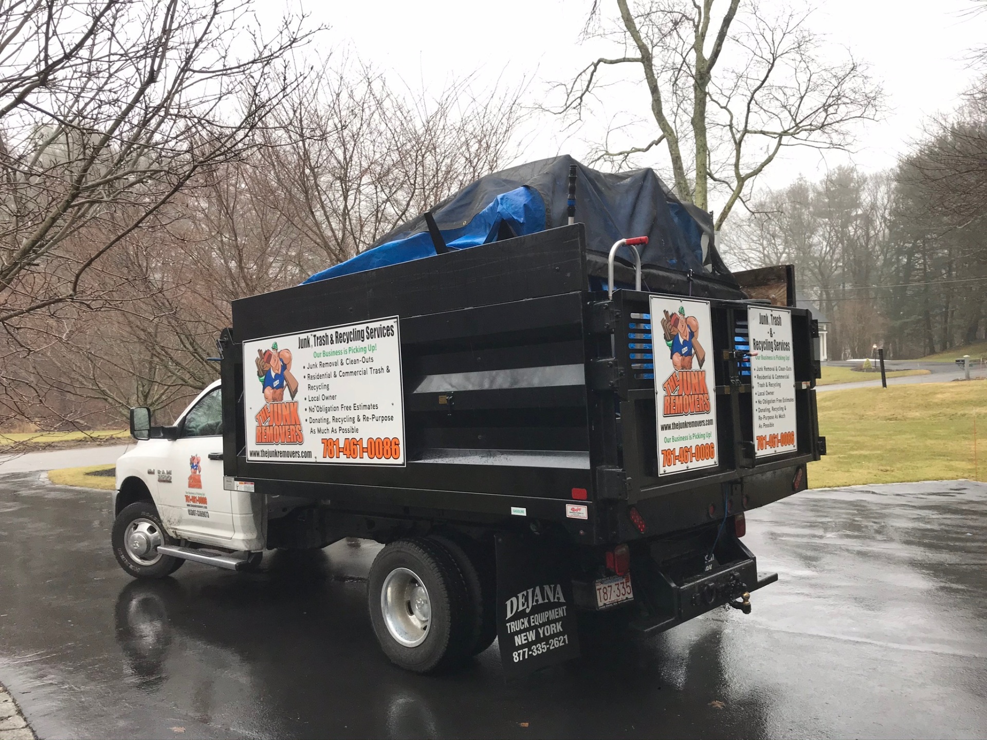 The Junk Removers truck in Boston