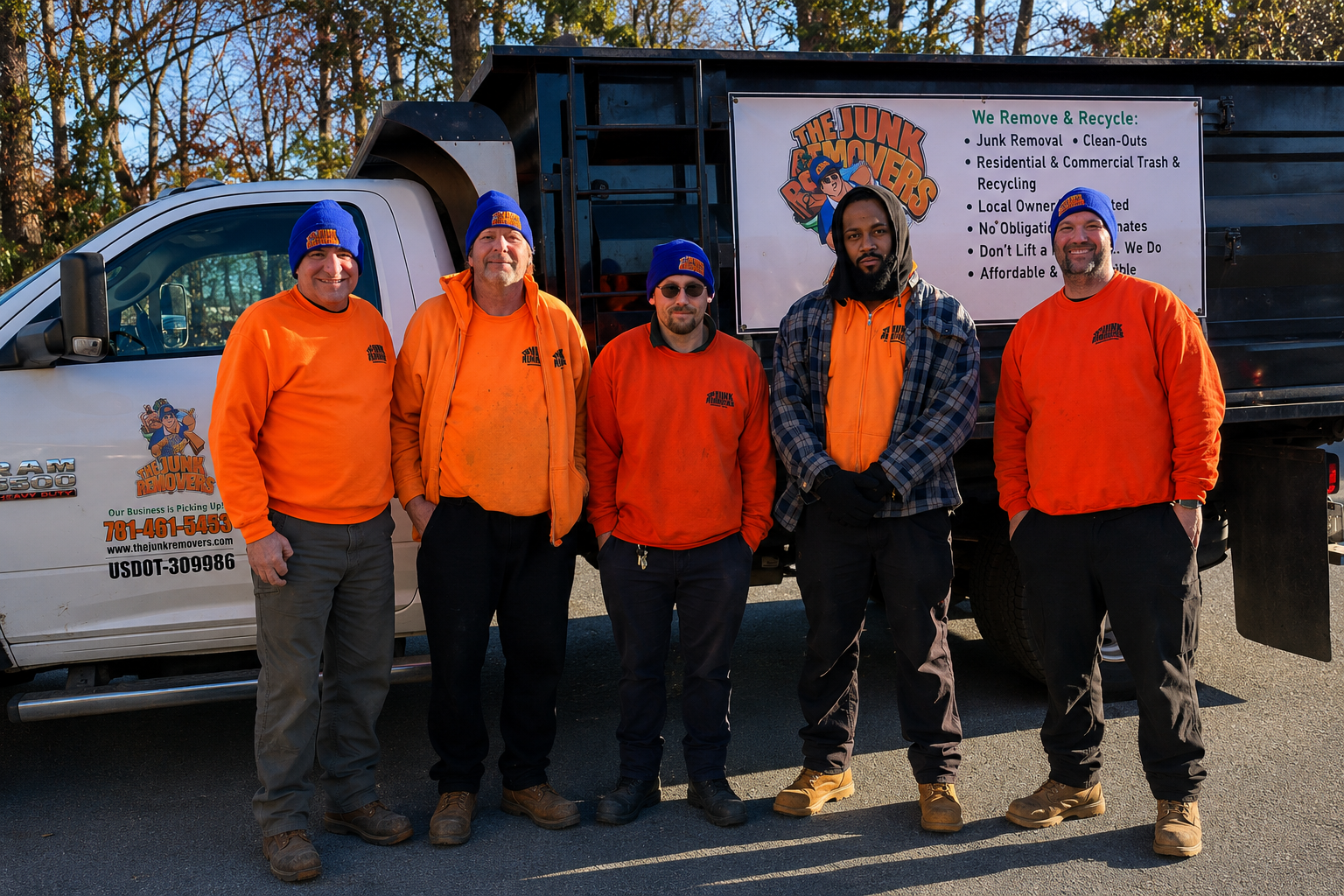 The Junk Removers crew in Boston